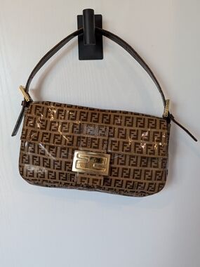 Fendi Zucchino FF Baguette Vintage